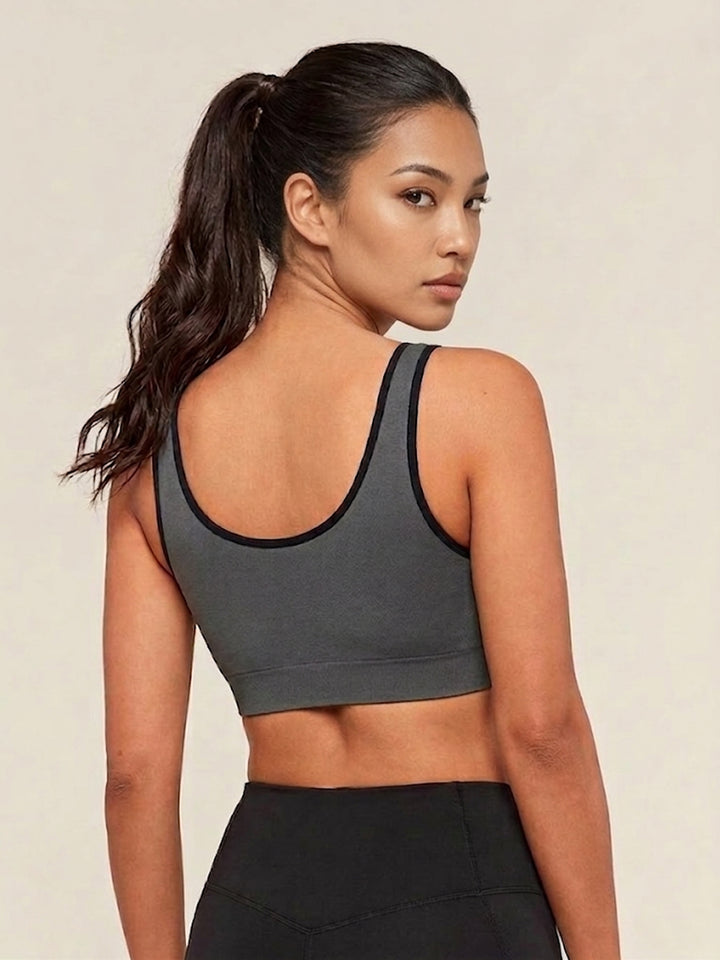 Edge Bra Seamless Medium Impact - Dark Shadow
