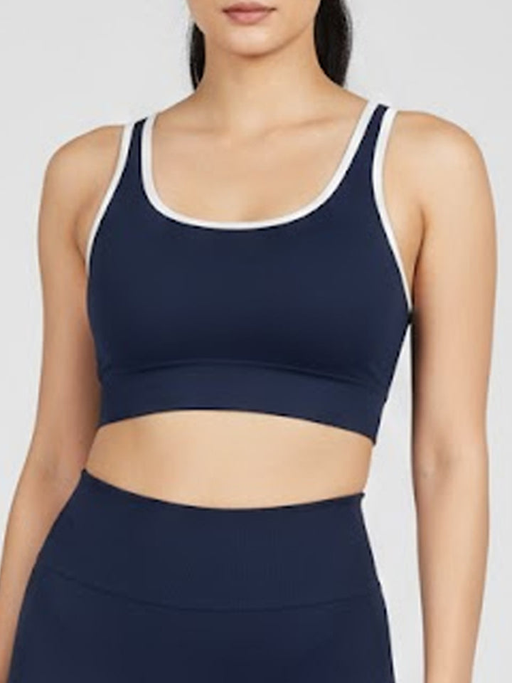 Trace Bra Seamless Longline Medium Impact – Chelsea Navy