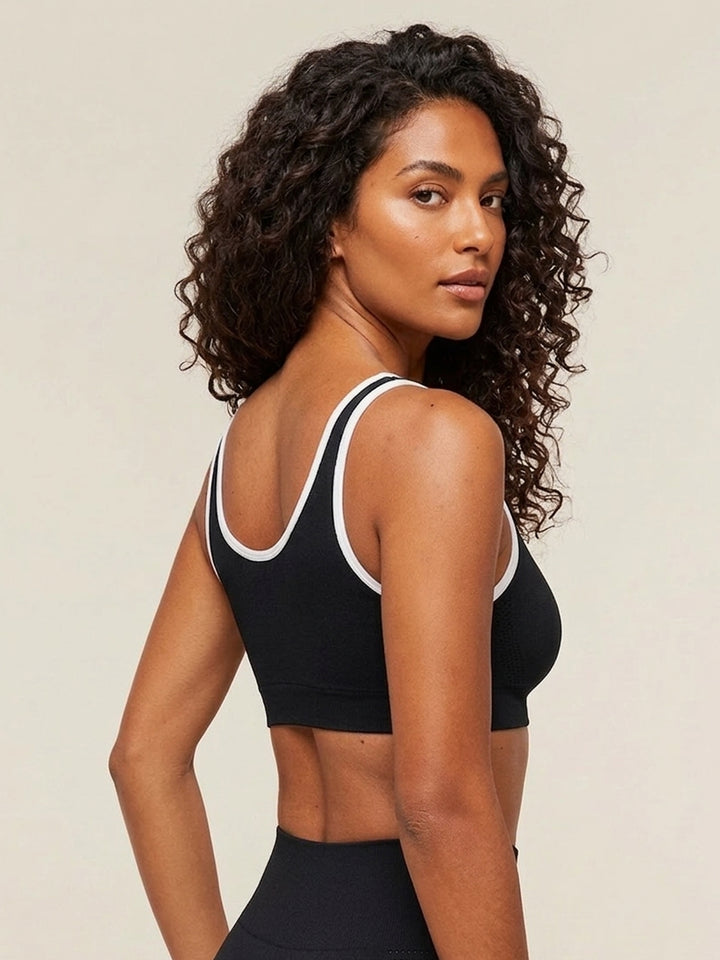 Edge Bra Seamless Medium Impact – Black