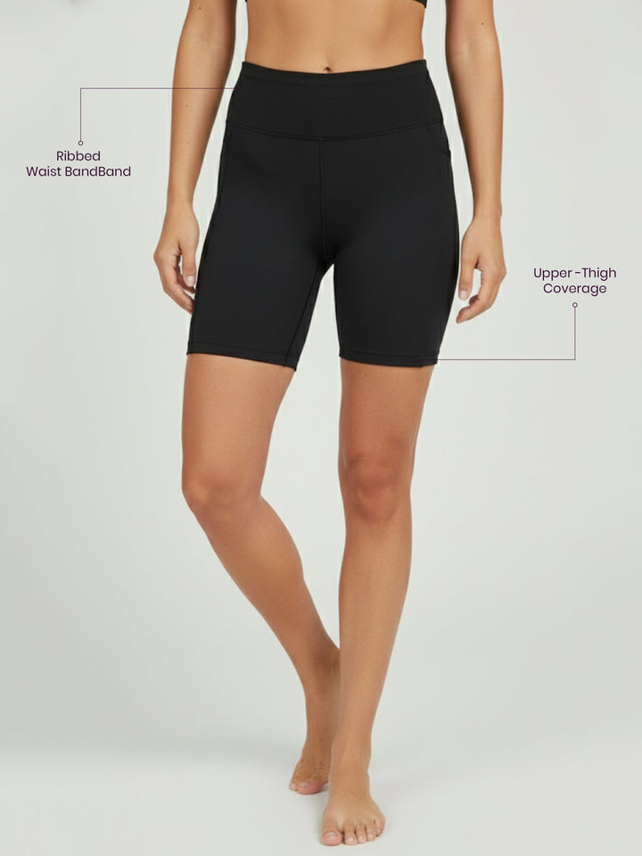 SculptEase Seamless Shorts® Black 5" Inseam
