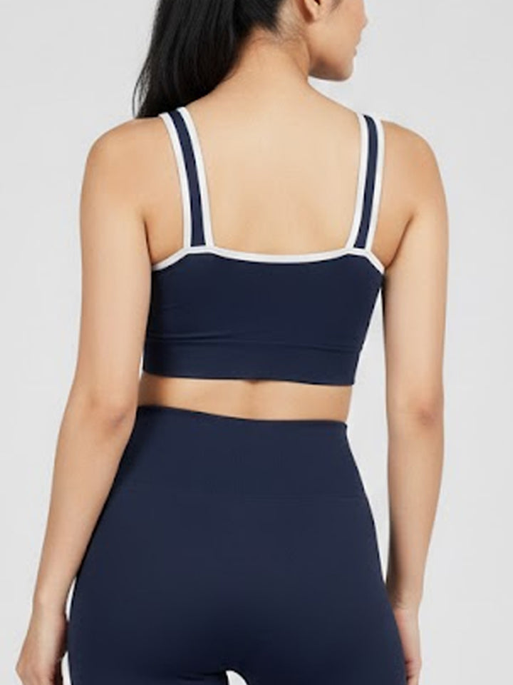 Trace Bra Seamless Longline Medium Impact – Chelsea Navy