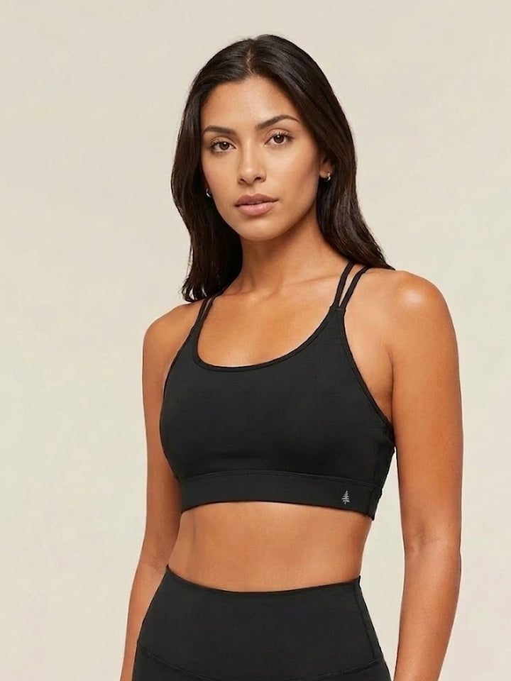 FlowForm Seamless Shorts & Drift Bra Matching Set – Black