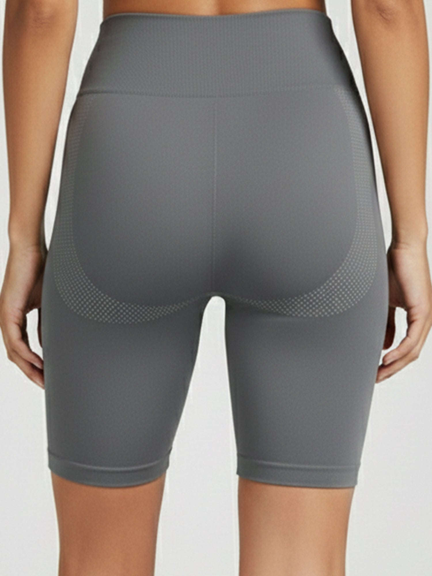 Close-up ribbed waistband black leggings